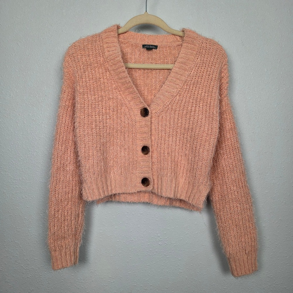 Sweater Wild Fable Women‎ XS Pink Ribbed Knit Crewneck Pullover